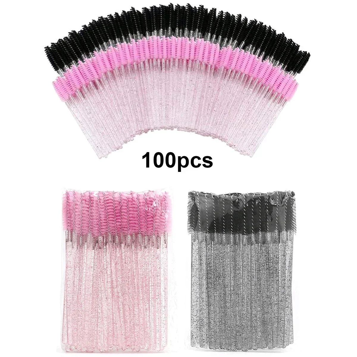 Eyelash Extension Wholesale - Wholesale 100pcs Disposable Eyelash Brushes Spoolies
