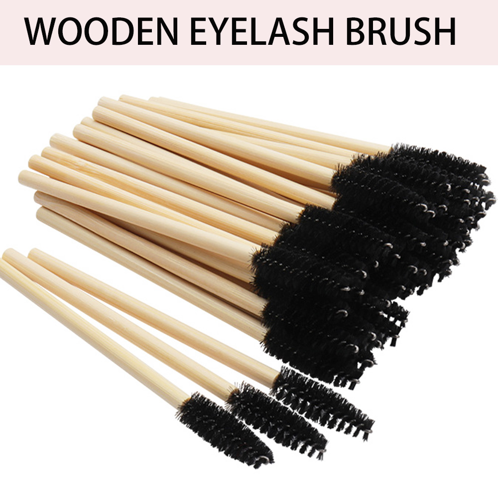50/100Pcs Bamboo Handle Eyelas - Eyelash Extension London 评论和价格