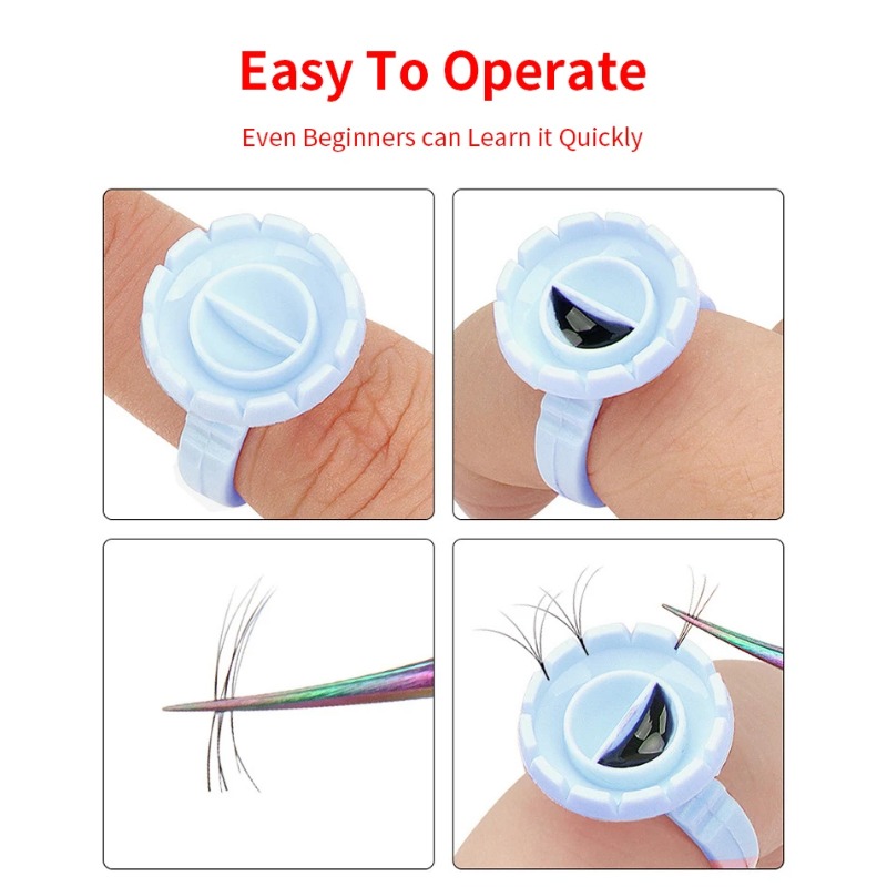 100 Pcs Disposable Eyelash Glu - Eyelash Extension Examples 评论和价格