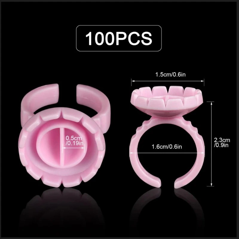 100 Pcs Disposable Eyelash Glu - Eyelash Extension Examples 评论和价格