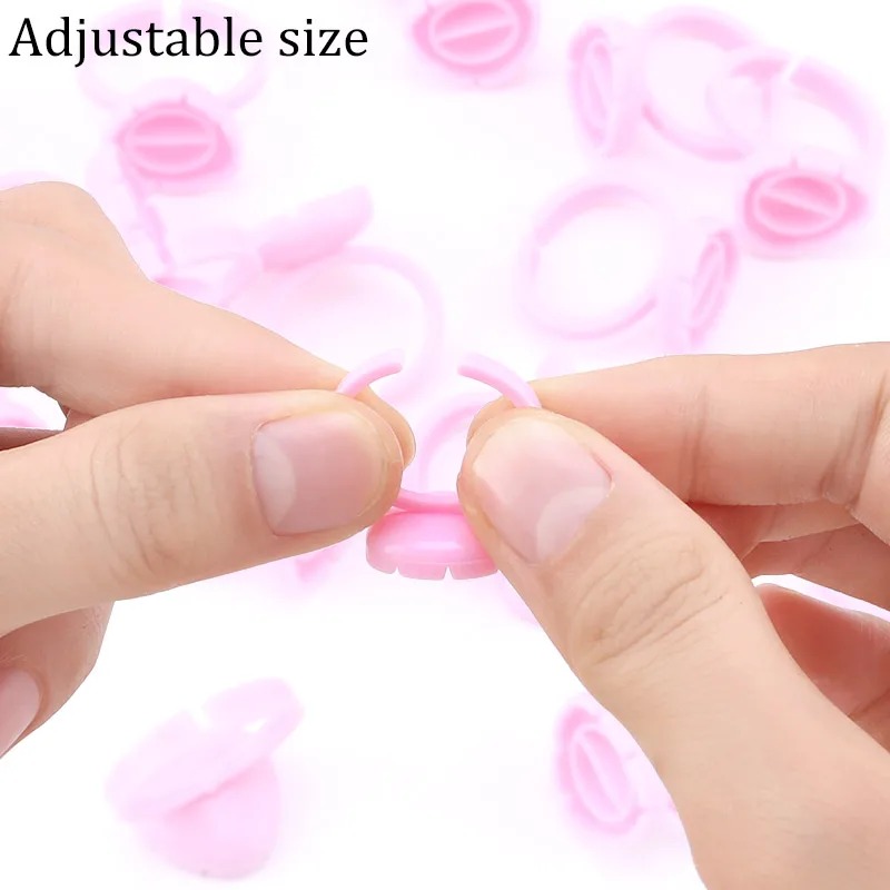 100 Pcs Disposable Eyelash Glu - Eyelash Extension Examples 评论和价格