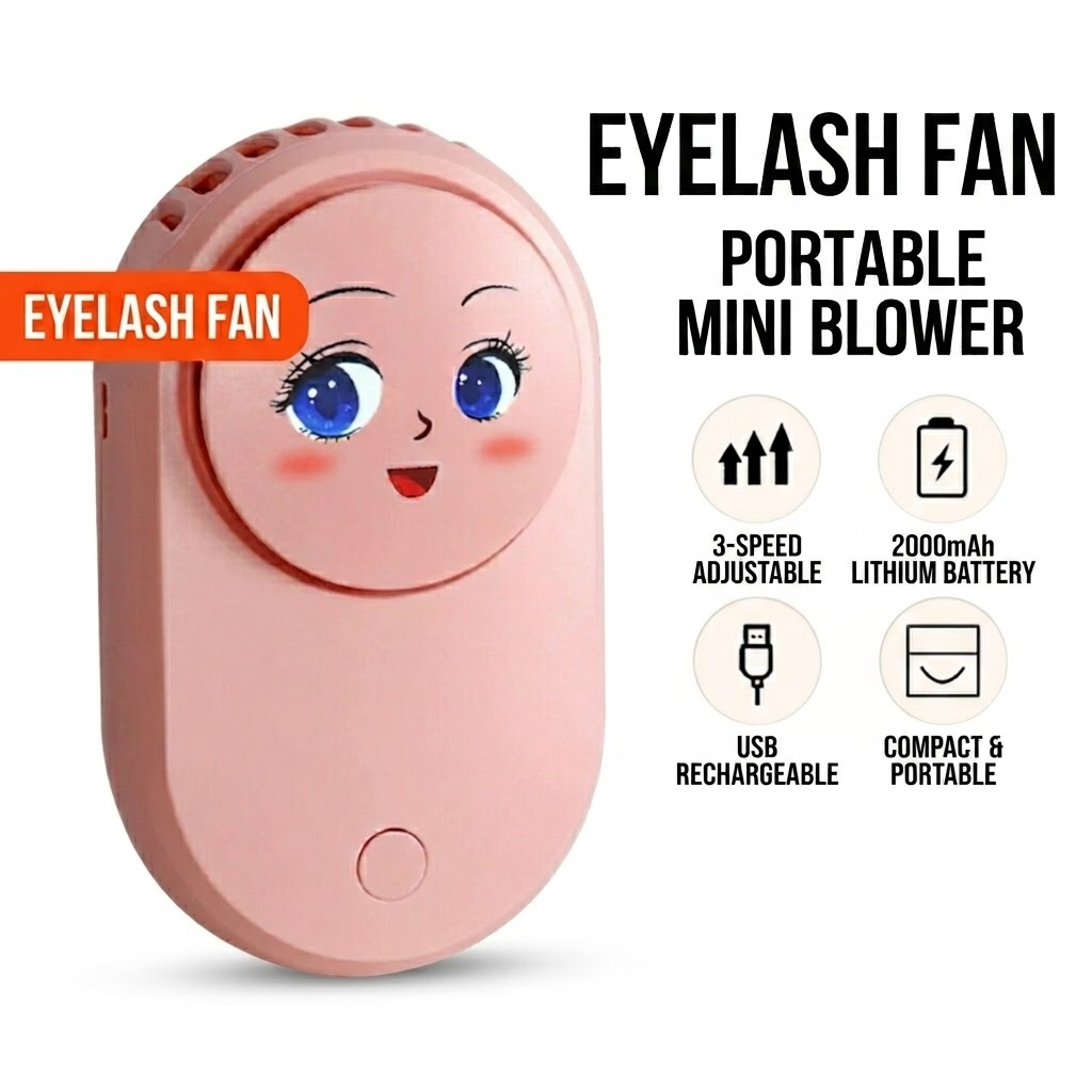 USB Portable Mini Eyelash Fan  - Eyelash Extension Fan 评论和价格