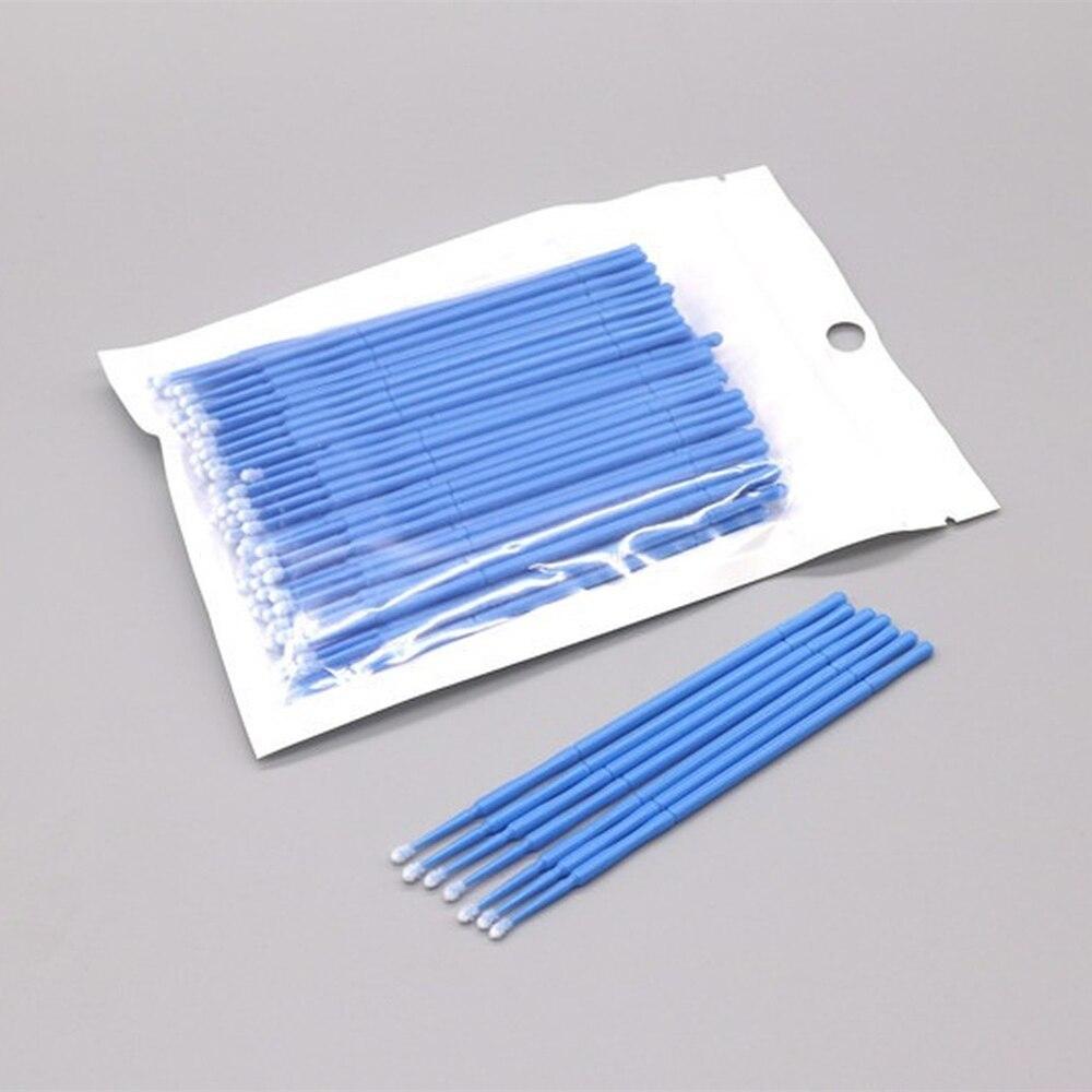 100pcs/lot Micro Brushes Make  - Eyelash Extension Examples 评论和价格