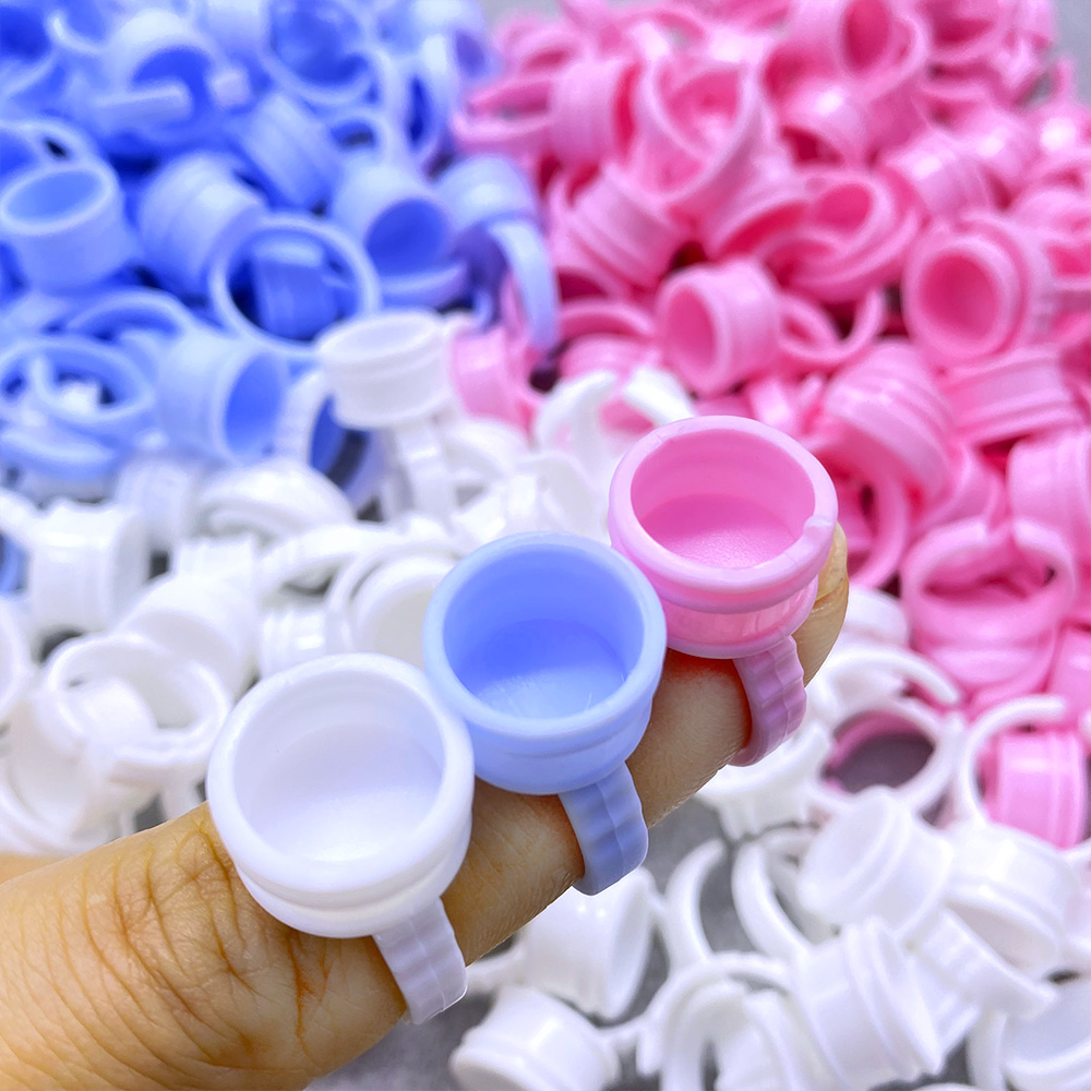 100Pcs Glue Rings For Lashes G - Eyelash Extension Examples 评论和价格