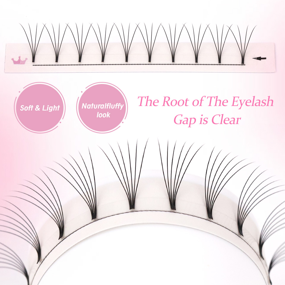 AGUUD Soft Natural Premade Vol - Eyelash Extension Fan 评论和价格