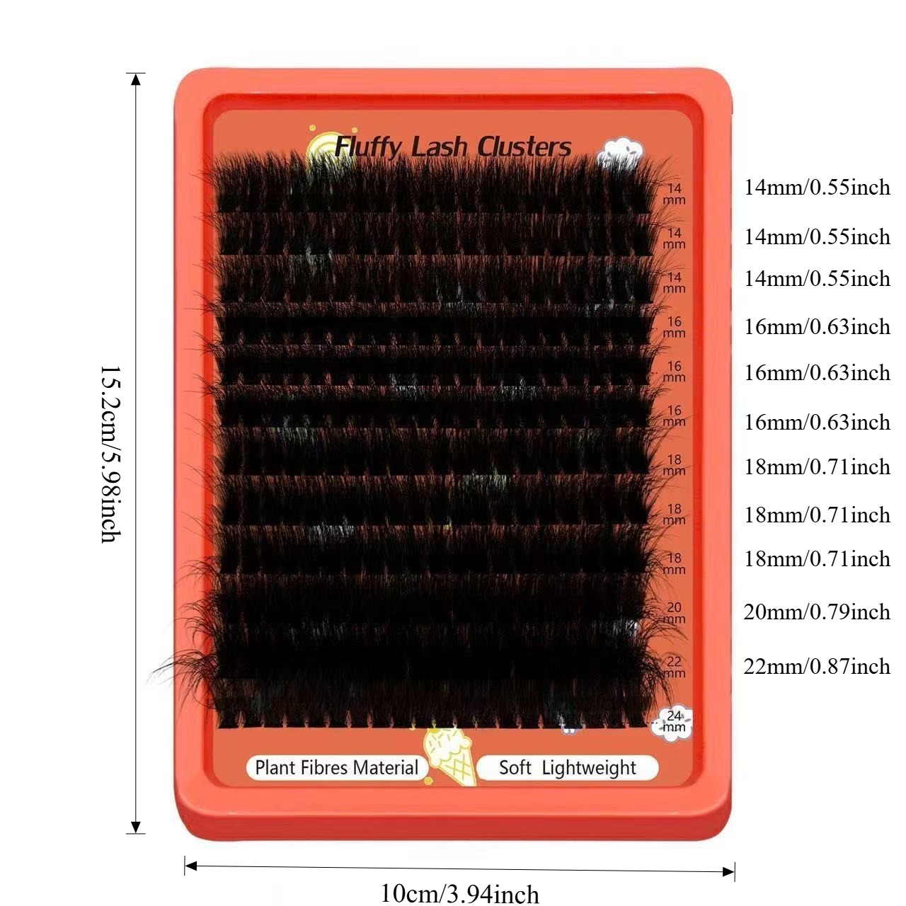 80D-100D Fluffy Cluster Lashes - Eyelash Extension Home Service 评论和价格