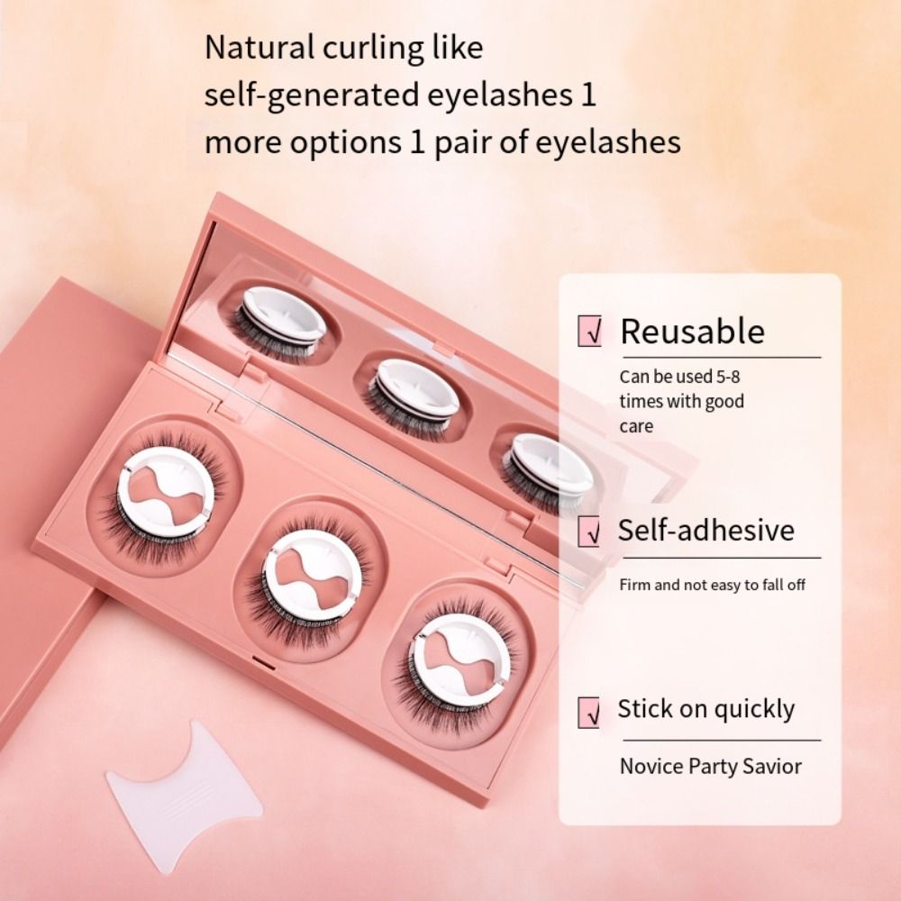 3 Pairs Reusable Fake Eyelashe - Eyelash Extension Supernatural 评论和价格