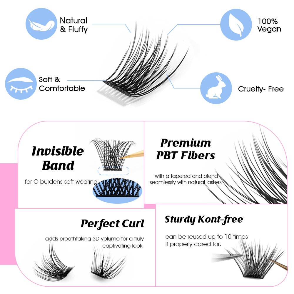 YUANZHIJIE New DIY Clusters Fa - Eyelash Extension Supernatural 评论和价格