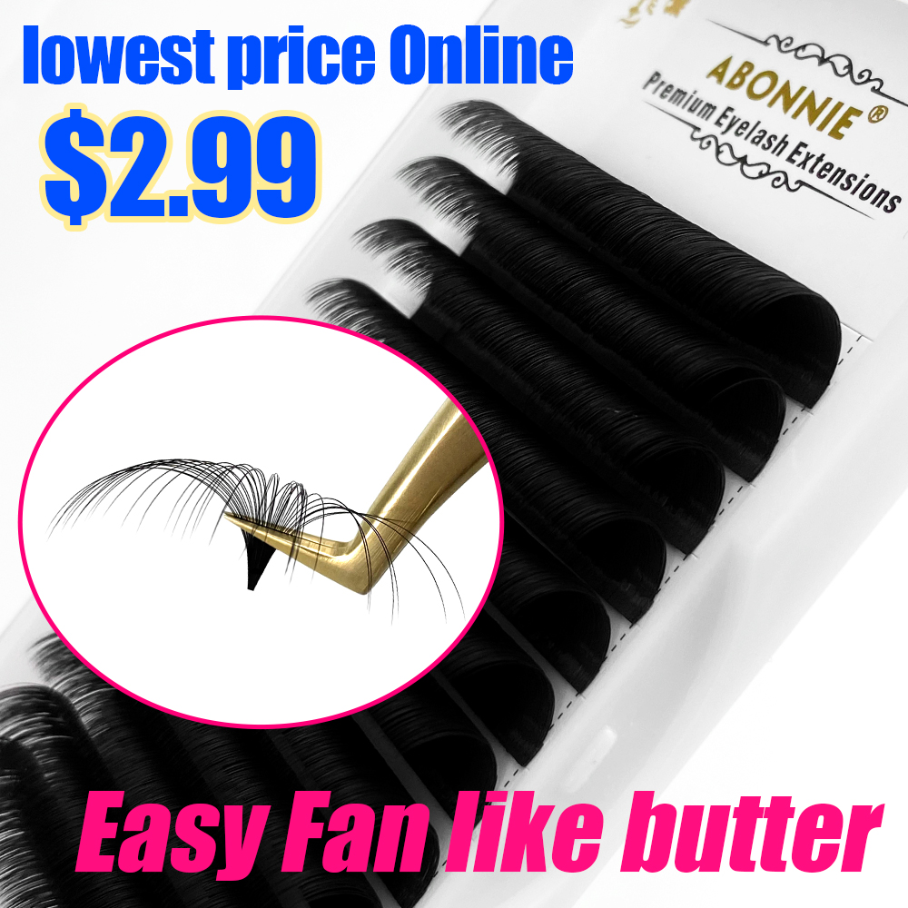Abonnie 0.03-0.10mm Easy Fan L - Eyelash Extension Mega Volume 评论和价格