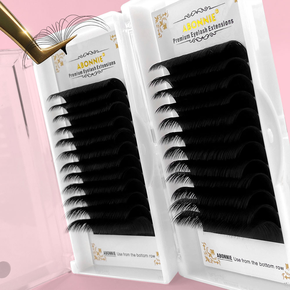 Abonnie 0.03-0.10mm Easy Fan L - Eyelash Extension Mega Volume 评论和价格