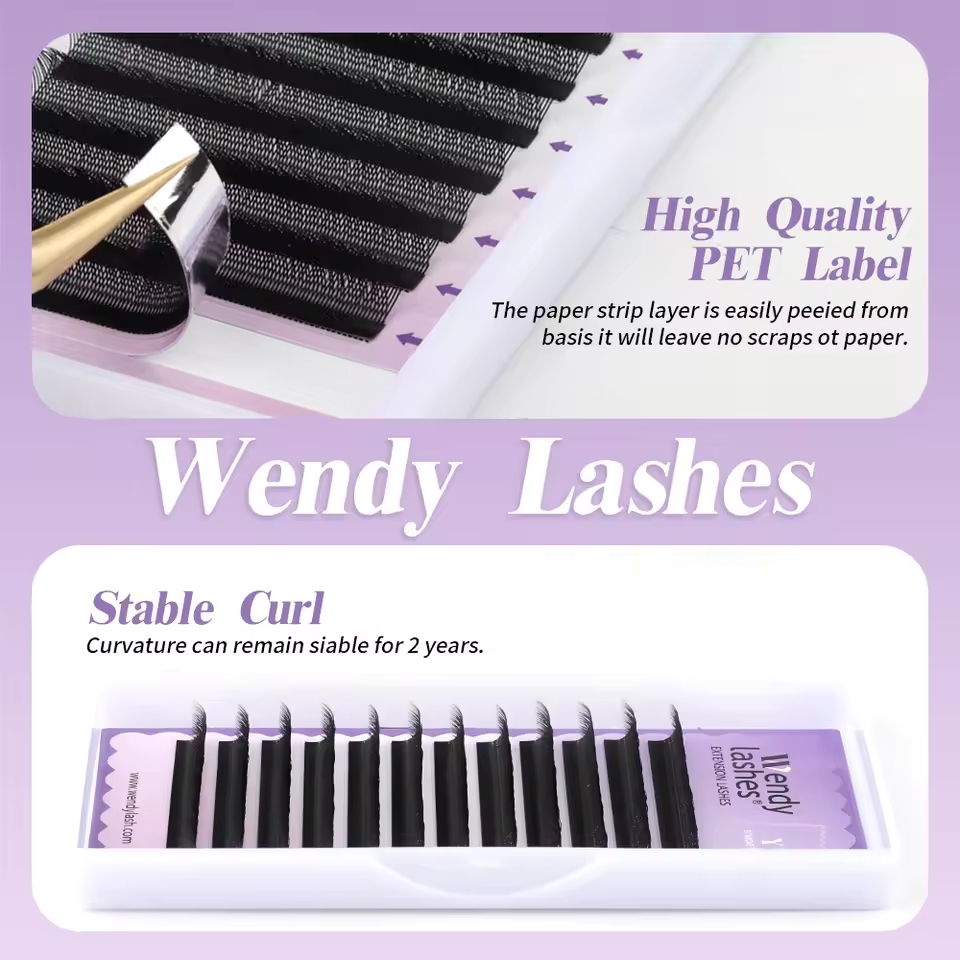 WENDY 2D YY Shape C/D Curl Eya - Eyelash Extension Fan 评论和价格