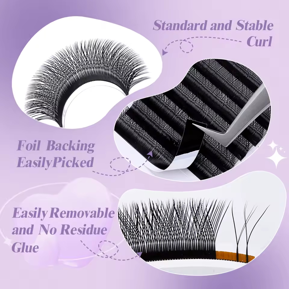 WENDY 2D YY Shape C/D Curl Eya - Eyelash Extension Fan 评论和价格