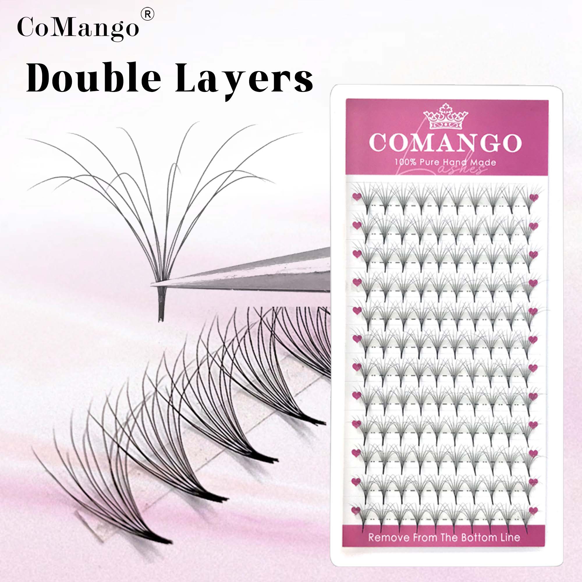 CoMango Double-Layer Fluffy Pr - Eyelash Extension Mega Volume 评论和价格