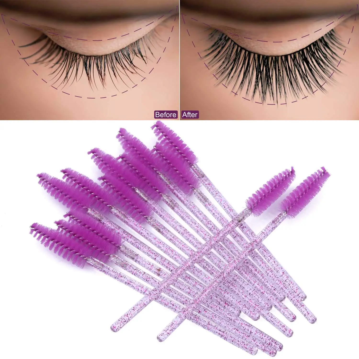 100/1000 /2000pcs Disposable M - Eyelash Extension Wholesale 评论和价格