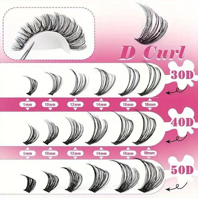 Professional D Curl Cluster La - Eyelash Extension Kits 评论和价格
