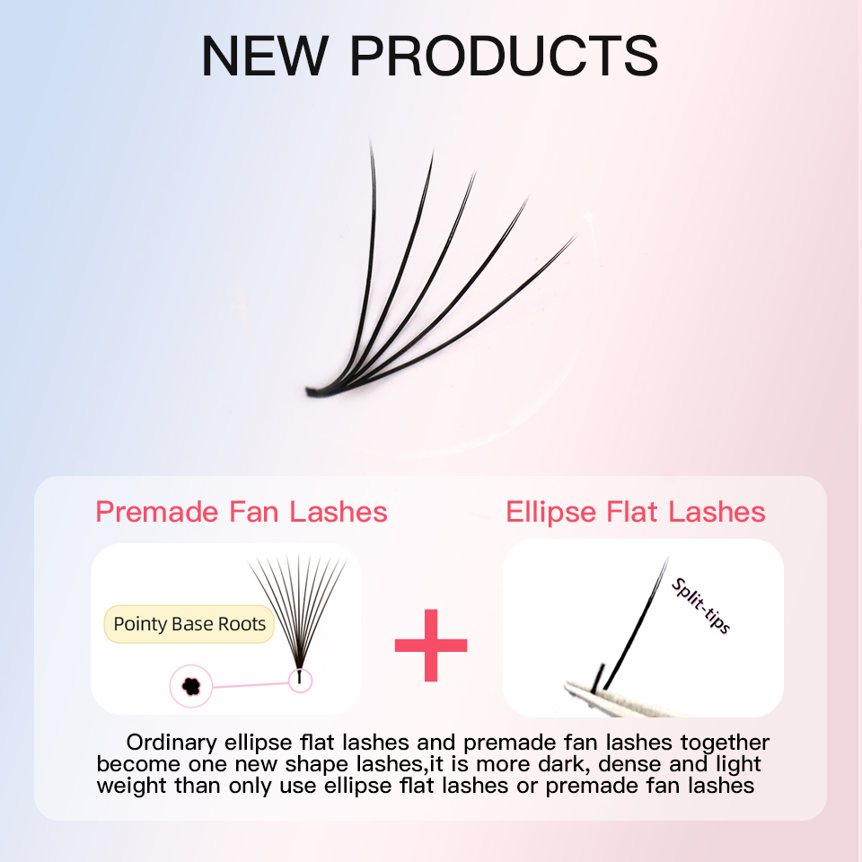 Flat Premade Fans Thin Root Ey - Eyelash Extension Supernatural 评论和价格