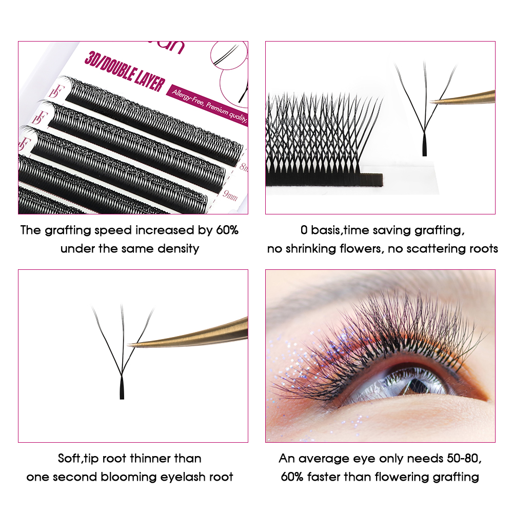 FADVAN 6D-W shaped eyelash ext - Eyelash Extension Fan 评论和价格