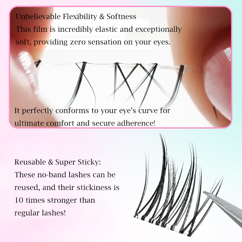 No Glue Eyelashes ”No-Band“Glu - Eyelash Extension Supernatural 评论和价格