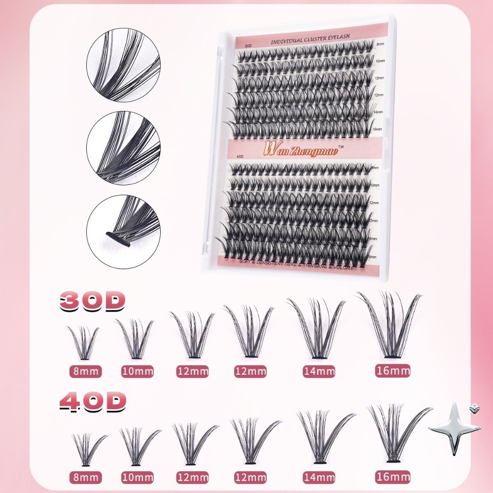 8-16mm Length False Eyelashes  - Eyelash Extension Kits 评论和价格