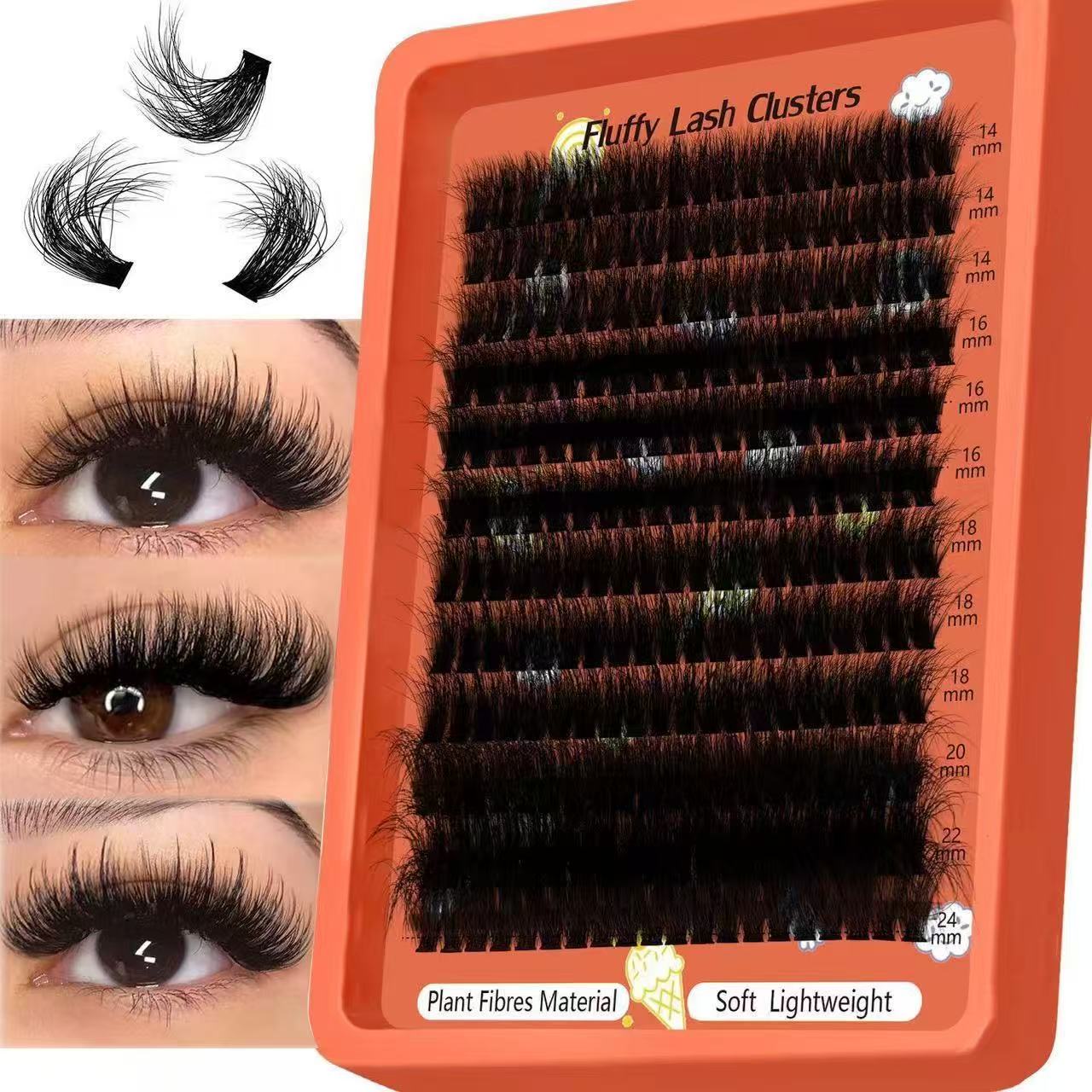 80D-100D 8D Fluffy Cluster Las - Eyelash Extension Home Service 评论和价格